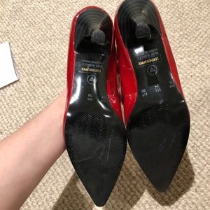 Vintage Shoes - Vintage Red Kitten Toe Pumps Vintage Shoes - Vintage Red Kitten Toe Pumps